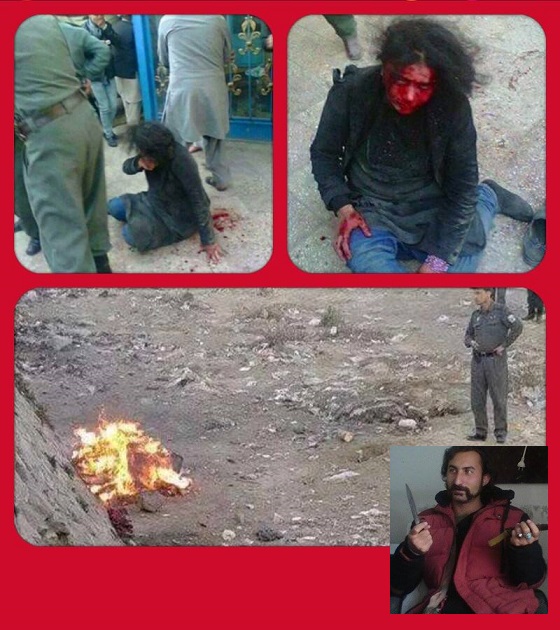 چند صحنه از کشتن و سوختن شهید خانم فرخنده 